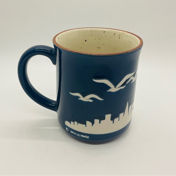 Vintage ‘82 San Francisco Seagulls Golden Gate Bridge Ceramic Pottery Coffee Mug - Picture 5 of 10